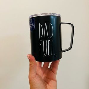 Rae Dunn black “Dad Fuel” insulated stainless steel mug